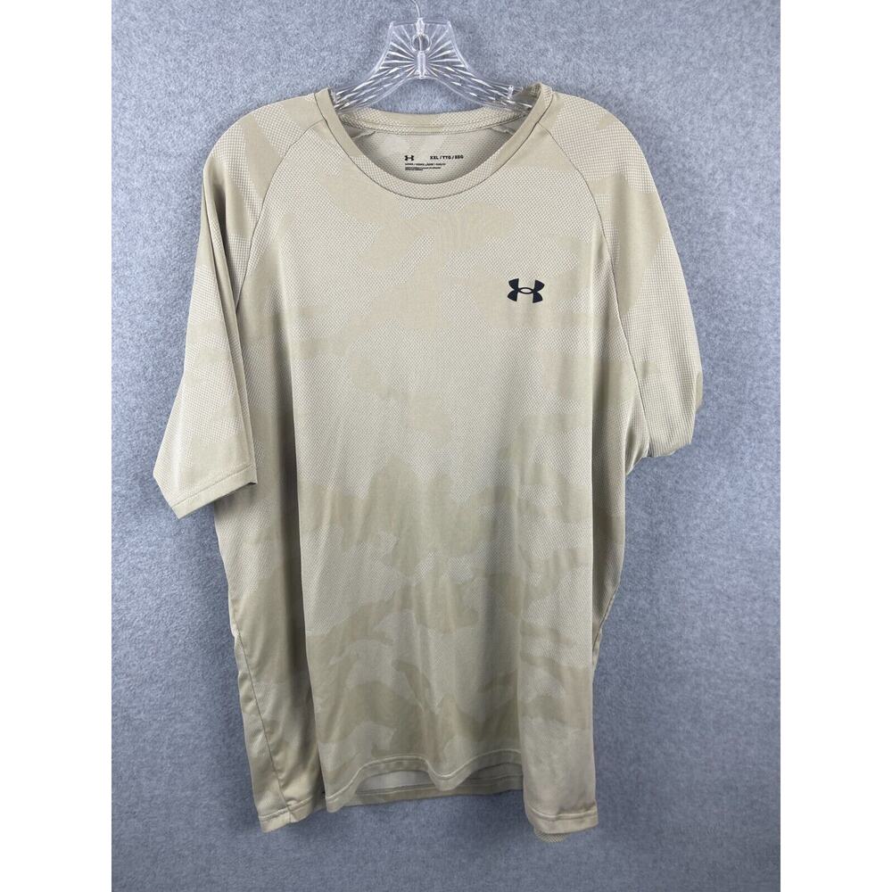 Under Armour Camo Shirt Size XXL Desert Pattern Short Sleeve Tee Loose Workout